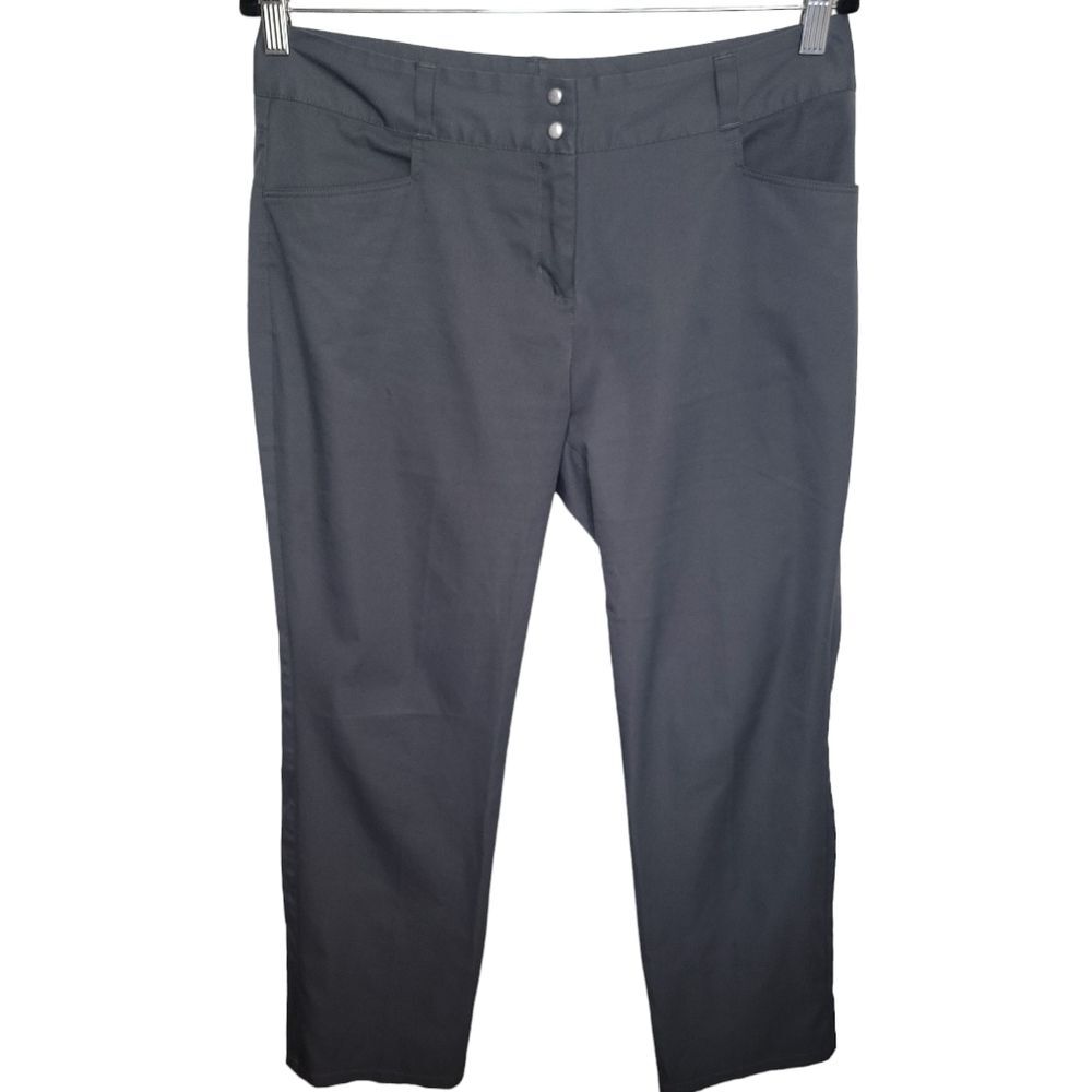 Adidas women's gray straight leg Activewear golf pants size 10